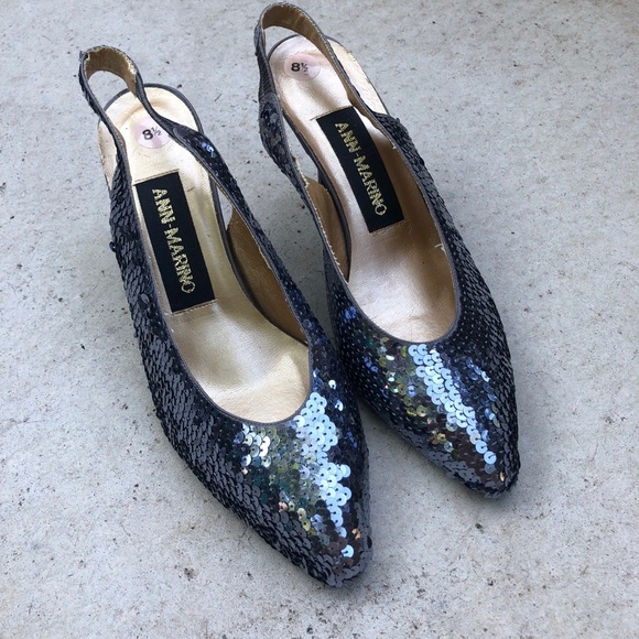 Ann Marino Shoes - {vintage} sequin heels
